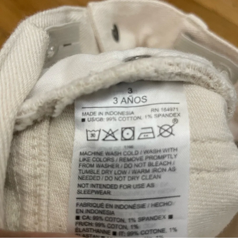 NWT Janie and Jack 3T Cream Jeans